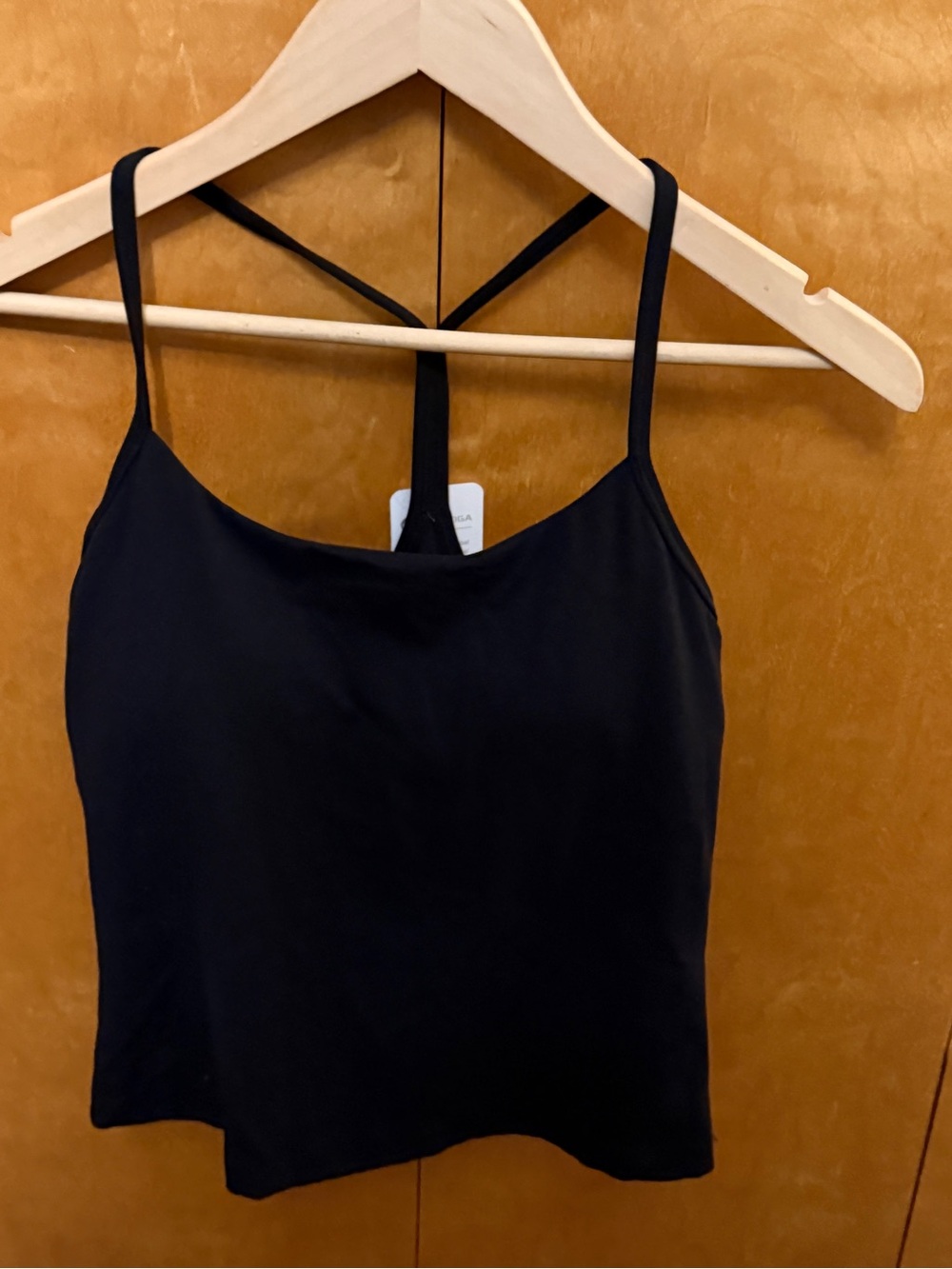 CRZ Yoga Black Strappy Sports tank Top Women's size small NWT